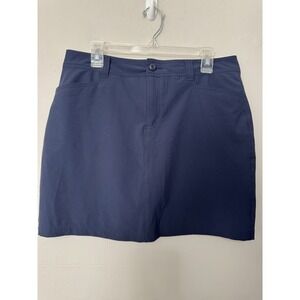 Eddie Bauer Women's 12 Navy Blue Skort Stretch Pockets Outdoor Golf Tennis